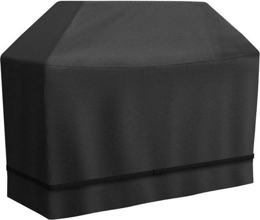 Housse pour barbecue extérieur 141cm noire : protection pluie et vent