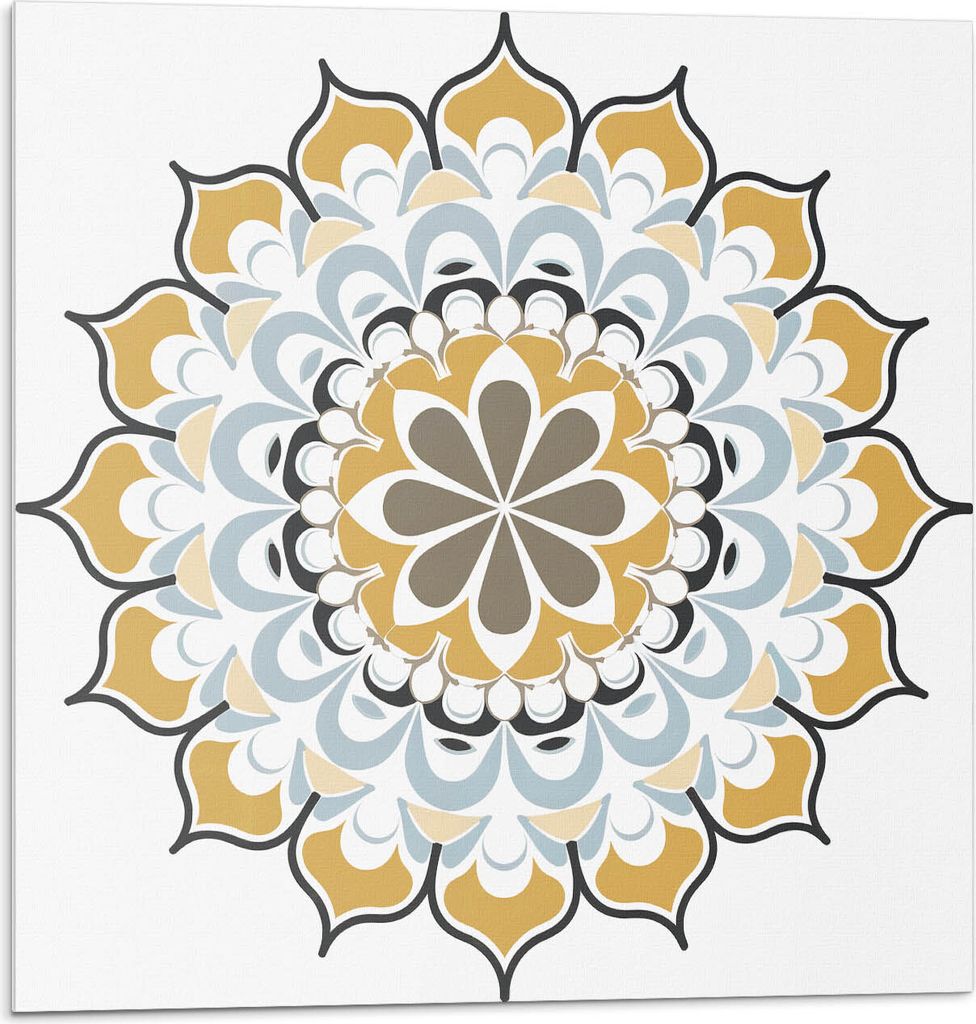 Mandala-Muster Mit Details – Selbstklebende Fliesen – Wandverkleidung – Wandpaneel – PVC Fliesen – Vinylflisen – PCV Flisen – Selbstk...