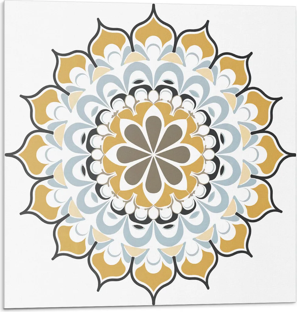Piastrelle in Vinile Autoadesive Motivo Mandala - Arredo Parete 20x20 cm
