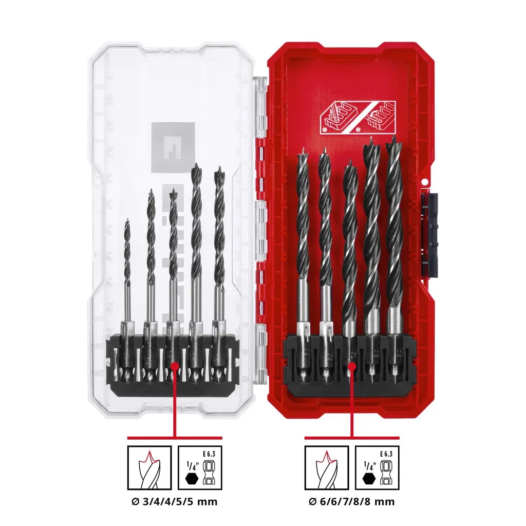 Set 10 Punte Legno Einhell 108733 DIN 17200: Efficienza e Durata - 2