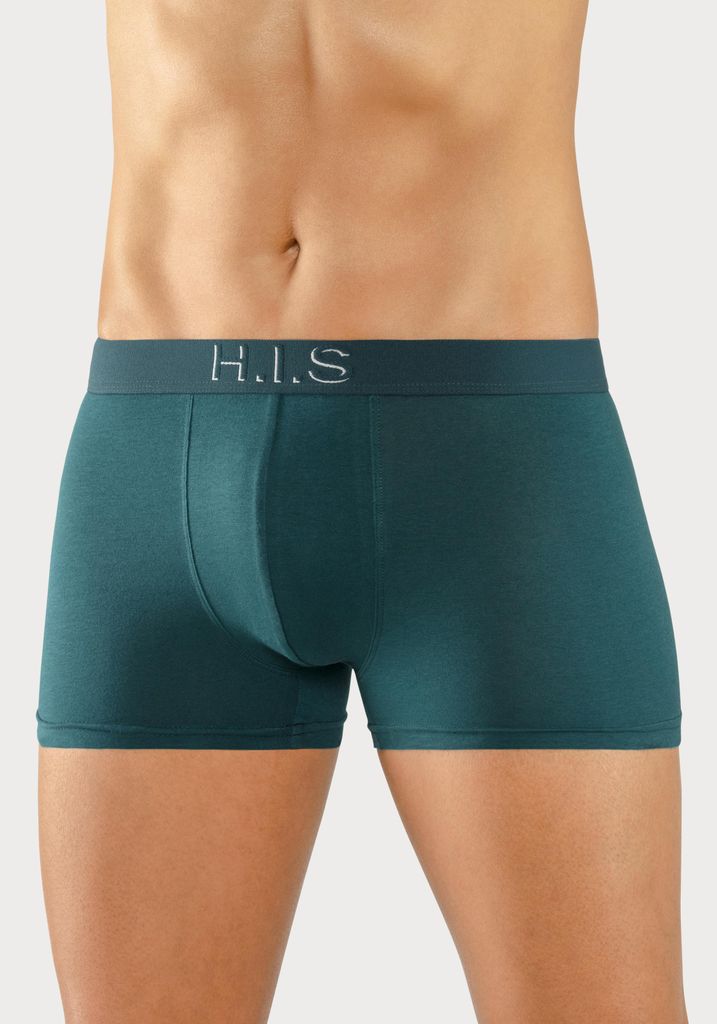 H.I.S. Boxer 5 -teilig petrol, bordeaux, schwarz, olivgrün, navy Größe S