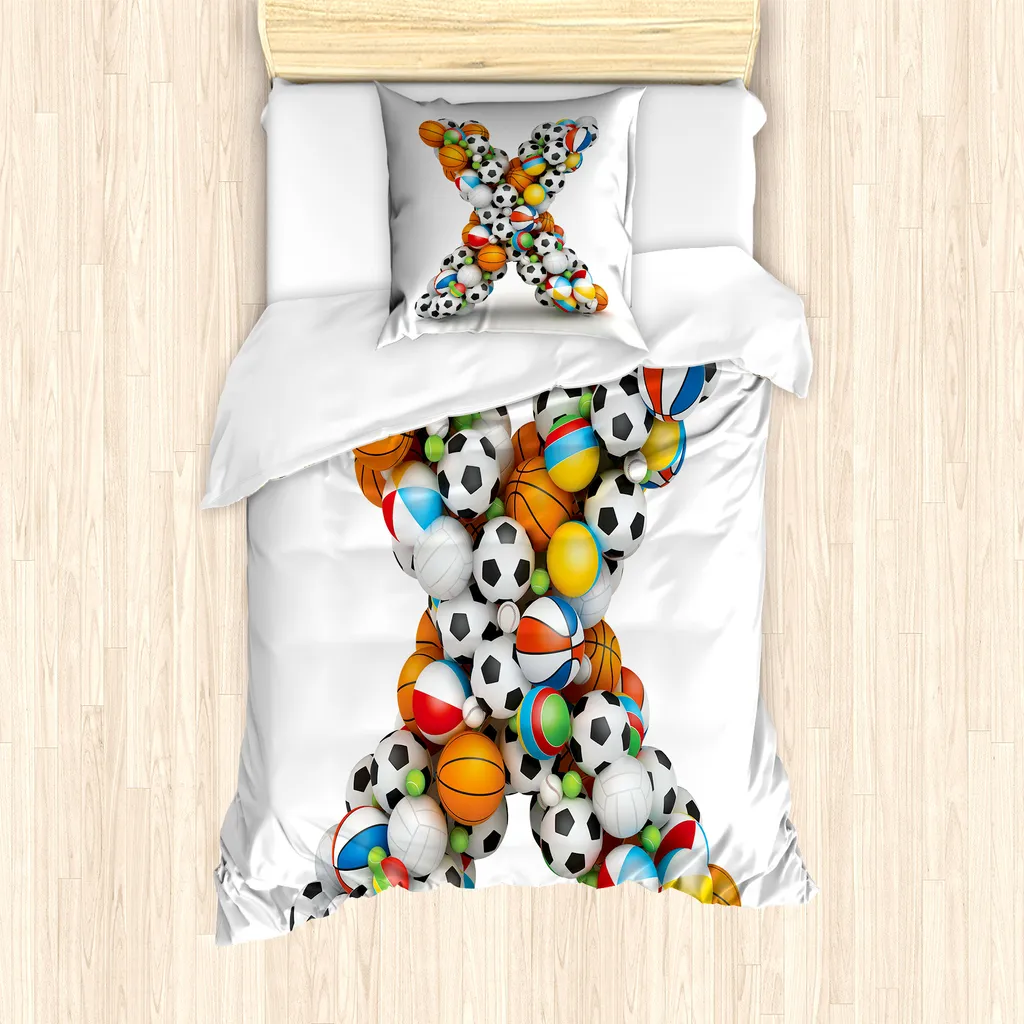 Set Letto Singolo ABAKUHAUS Antiacaro - Lettera X 135x200 cm