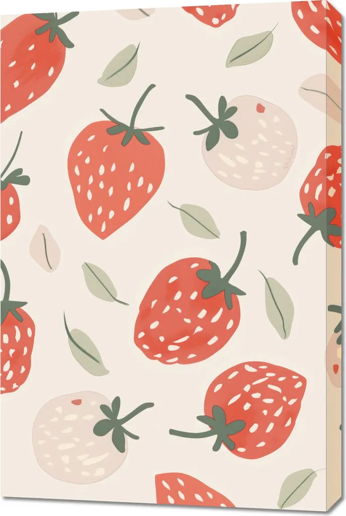 Quadro Magiche Fragole 60x90 cm - Arredo Incantato per Camerette