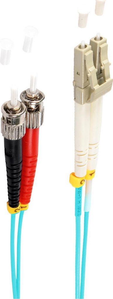 Duplex Patchkabel LC/ST 50/125μ OM3 aqua 10m
