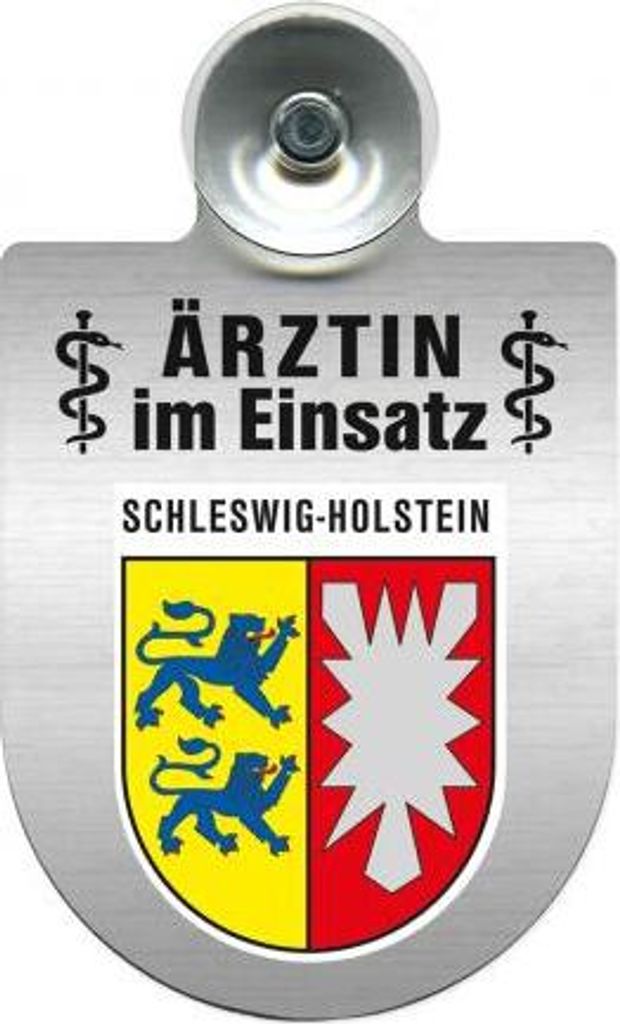 Einsatzschild Windschutzscheibe incl. Saugnapf - Ärztin im Einsatz - 309479 Color - Region Schleswig-Holstein