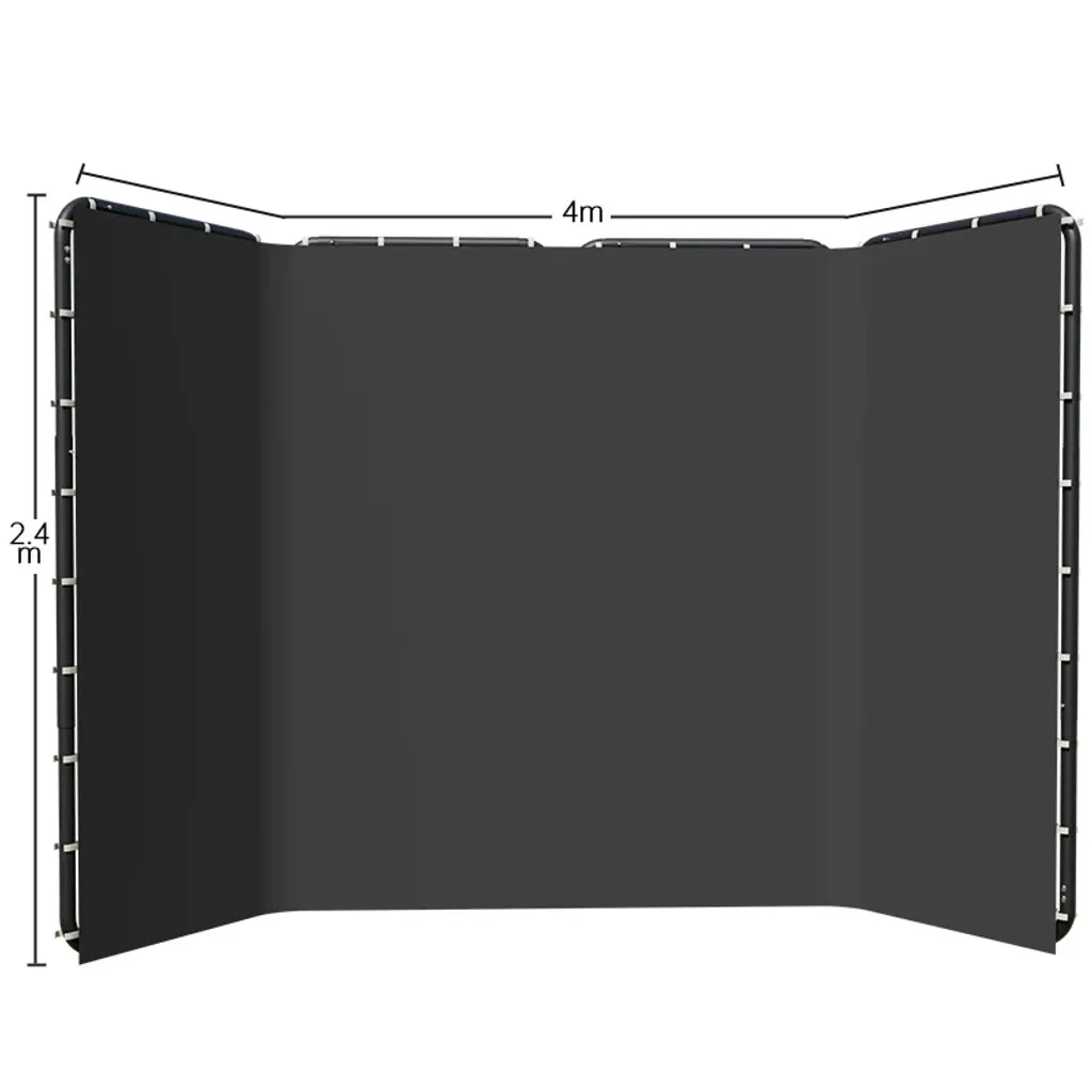 Arrière-plan Vidéo Noir 240x400 cm Idéal pour Youtube et Streaming