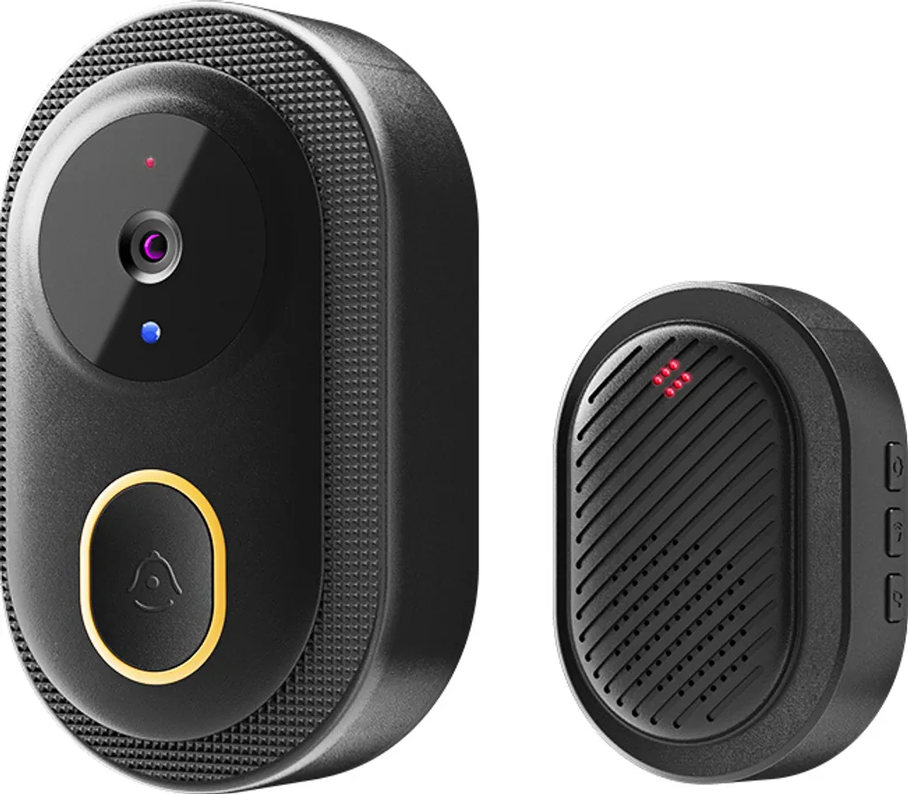 Sécurisez votre Porte avec la Sonnette Vidéo K9 INF Noire Anti-Intrusion