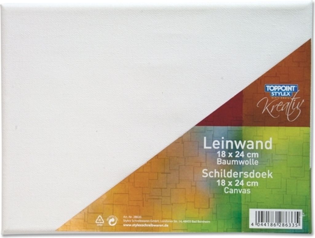 6 Leinwände Leinwand bespannte Keilrahmen 18x24cm Produktbild 