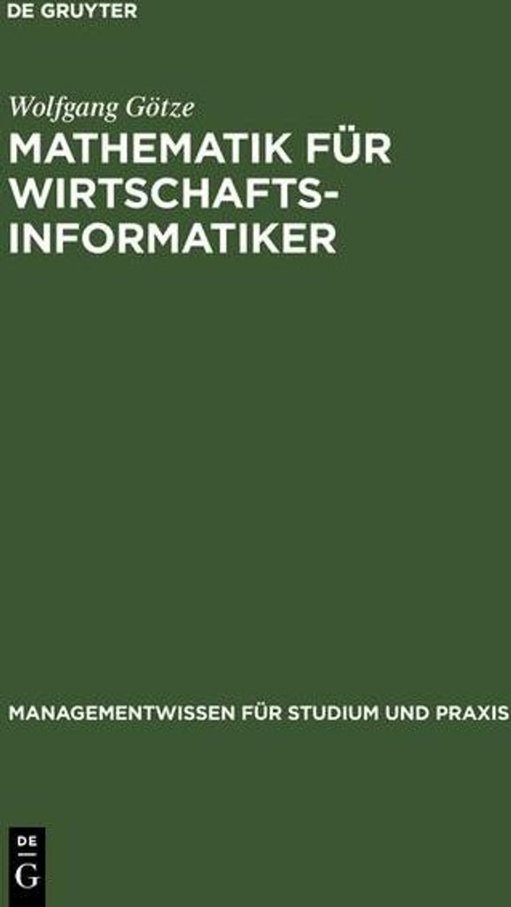 Mathematik für Wirtschaftsinformatiker