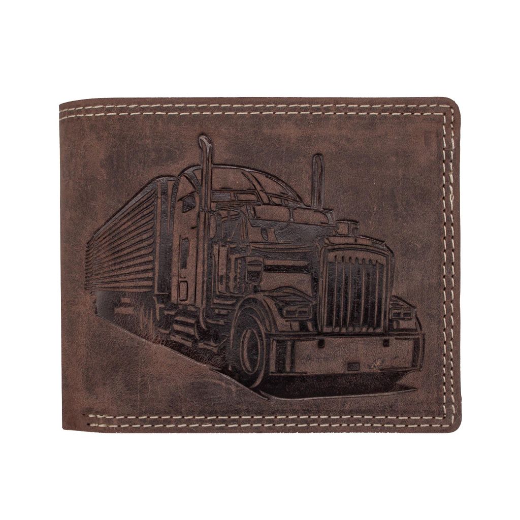 Stilvolles Büffelleder Portemonnaie Geldbörse mit Produktbild 