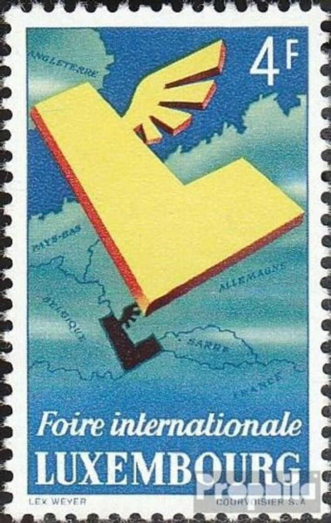 Briefmarken Luxemburg 1954 Mi 524 (kompl.Ausg.) gestempelt Internationale Messe