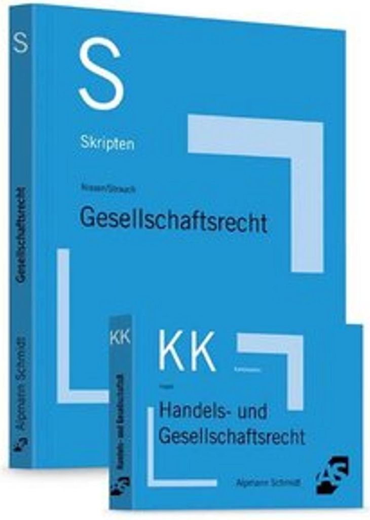 Skript Gesellschaftsrecht, m. Karteikarten Handels- und Gesellschaftsrecht