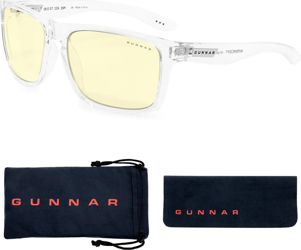 GUNNAR Intercept Onyx: Occhiali Premium per Luce Blu e Riposo Visivo
