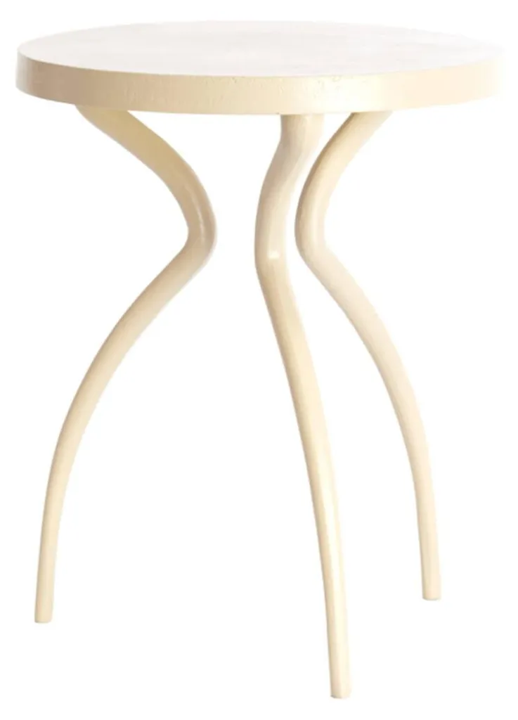 Guéridon rond en métal BODIN Light & Living - Petite table de salon chic