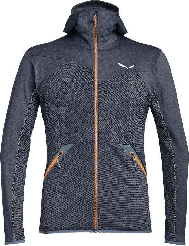 Salewa Melange Midlayer Fleecejacke Herren, Farbe:Blau, Größe:56