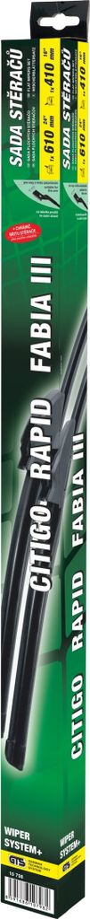 Scheibenwischer EBEN EINSTELLEN 610+410mm GRÜN Fabelhaft III/RAP/CIT