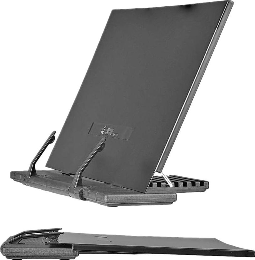 Verstellbare Tragbare Buchstütze aus Metall Faltbare Anti-Rutsch Buchhalter Rest Stand Schreibtisch Gewächshaus Buch Rezepte Lese-Dokumentenhalte...