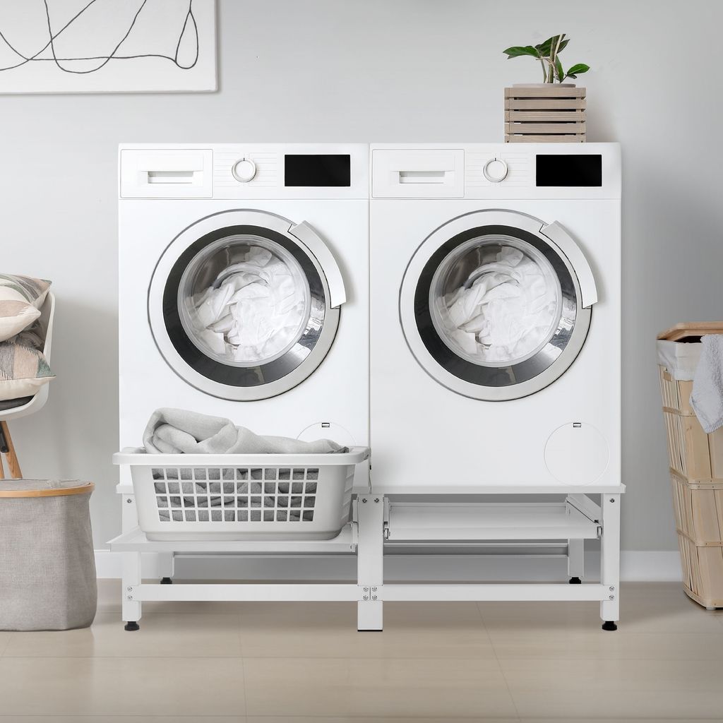 ML-Design dvojitý podstavec pod pračku se 2 výsuvnými Obrázek produktu 