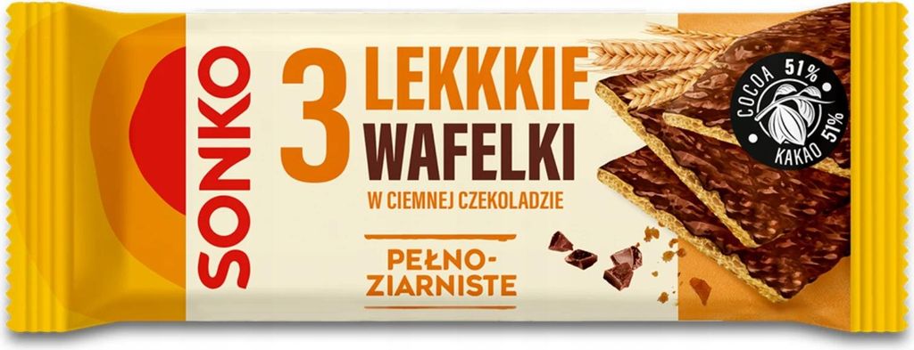 Sonko Wafelki pełne czekolady 36 g Immagine del prodotto 
