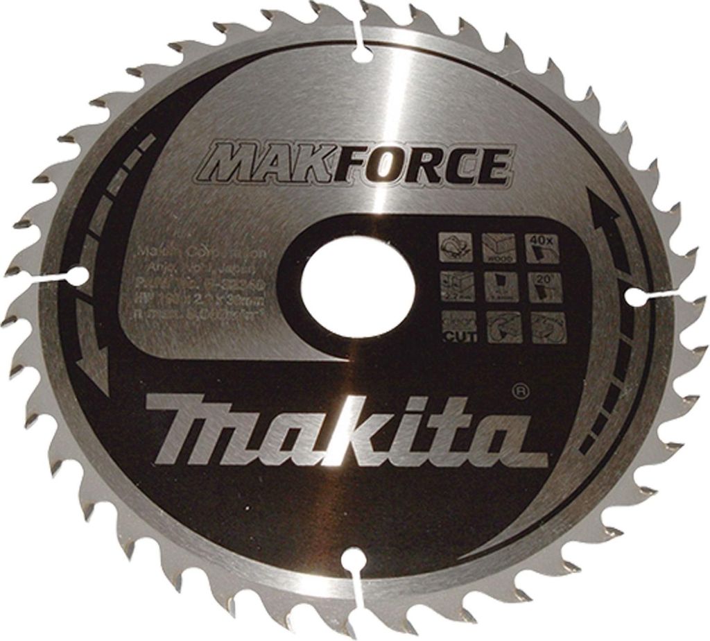 Makita Kreissägeblatt MAKFORCE, 190/30 mm - 40 Zähne - 1,4 Produktbild 