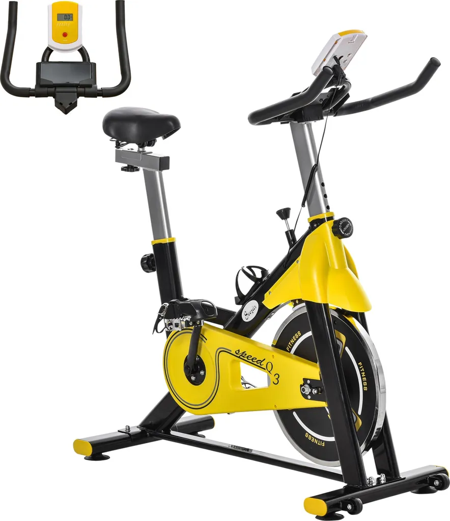Vélo d'appartement pour cardio à domicile Fortuna Lai, réglable et compact 1m