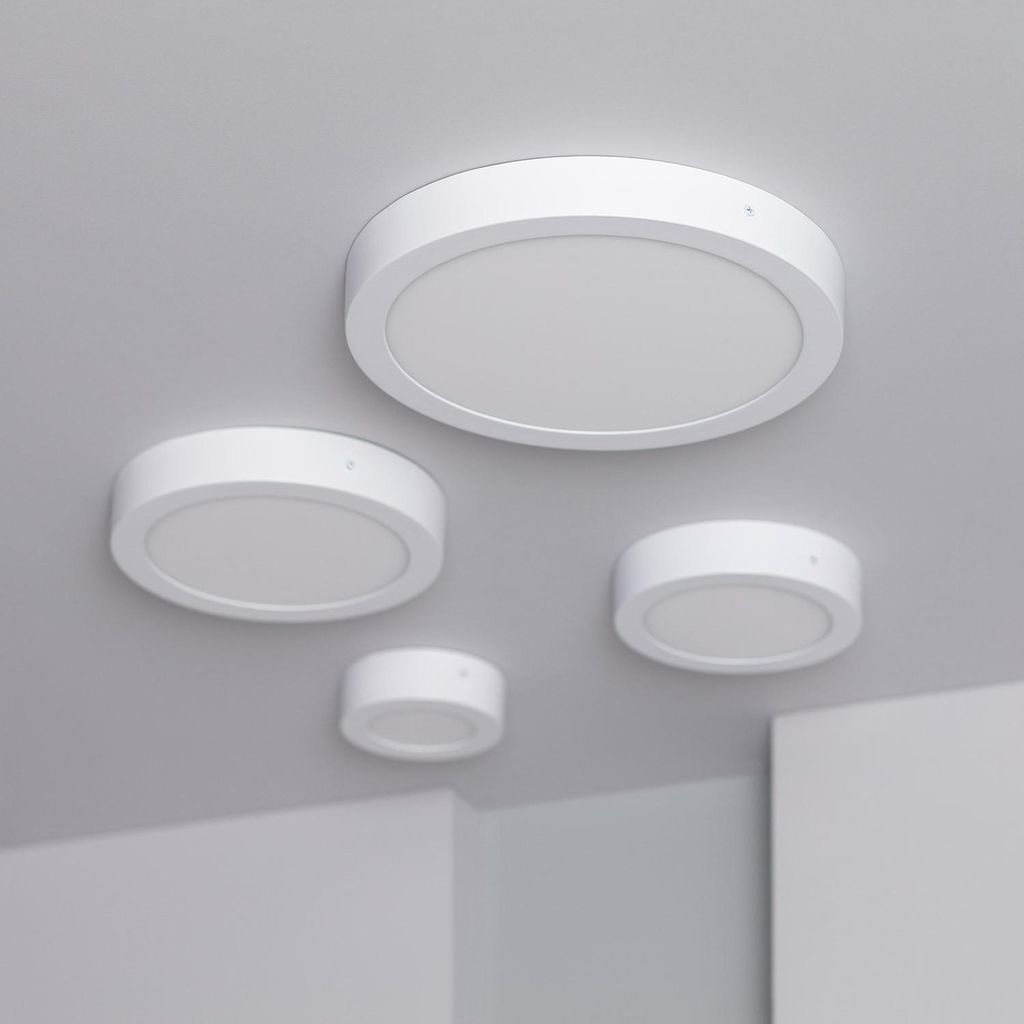 LED-Deckenleuchte 6W Rund Ø120 mm 3000K Warmweiß Produktbild 5