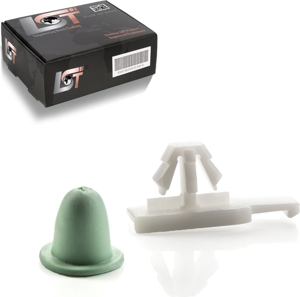 8x Zierleisten Türschutzleiste Befestigungsclip Set mit Tülle für VW TOUAREG