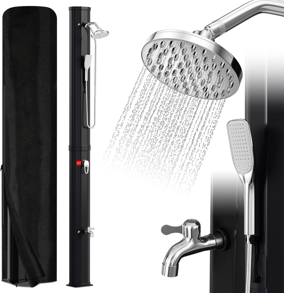 Douche solaire Bettizia 20-60 litres - jusqu'à 60 °C - avec Image du produit 