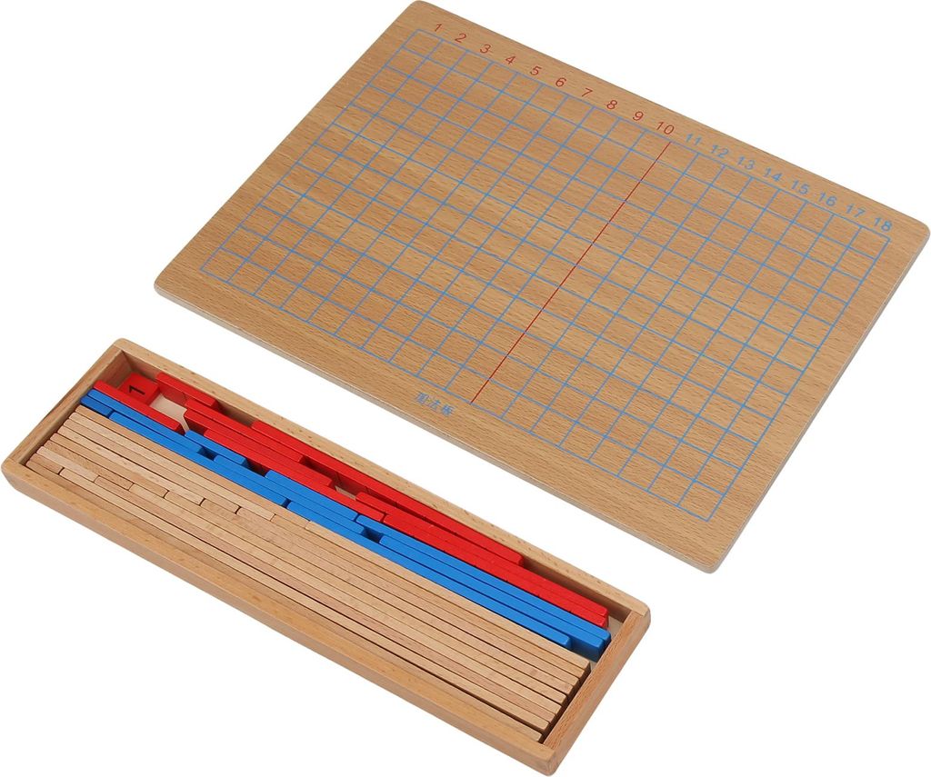 Tableau numérique d'addition et de soustraction en bois, Image du produit 