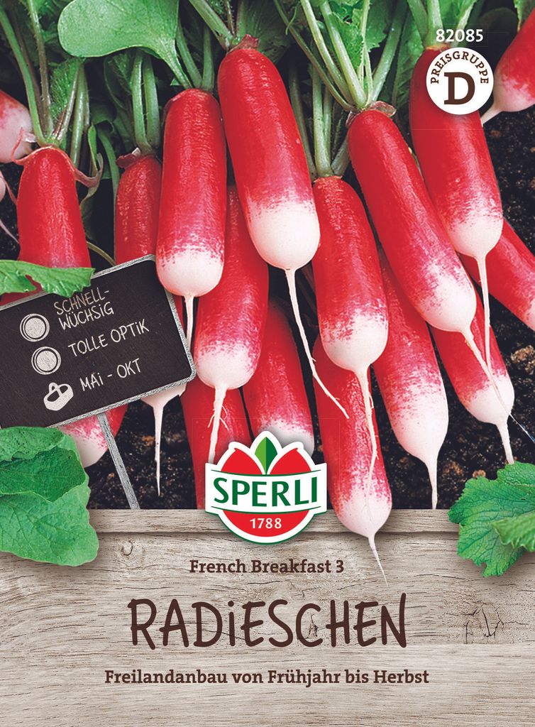 SPERLI Radiessamen French Breakfast 3 Raphanus sativus Produktbild 