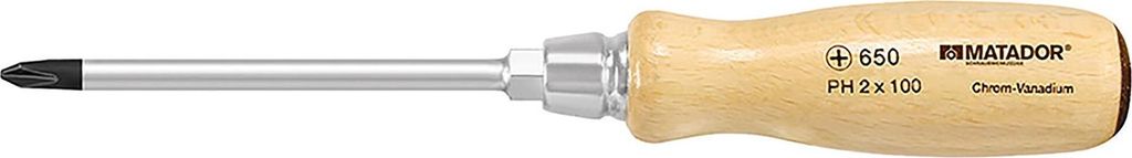 Holzheft-Schraubendreher, Kreuzschlitz, PH 4x330 m