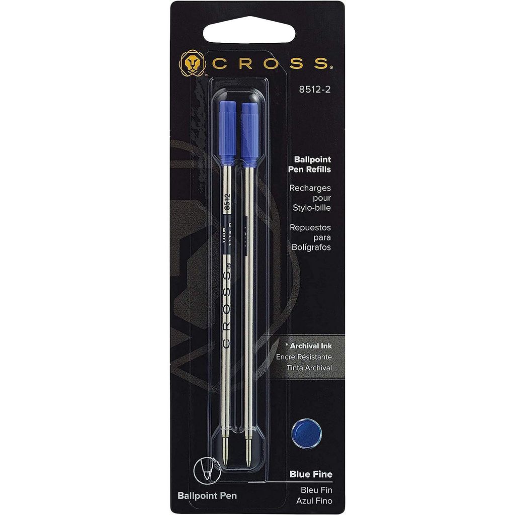 Cross Kugelschreiberminen Standard blau, fein, 2 Stück im Produktbild 