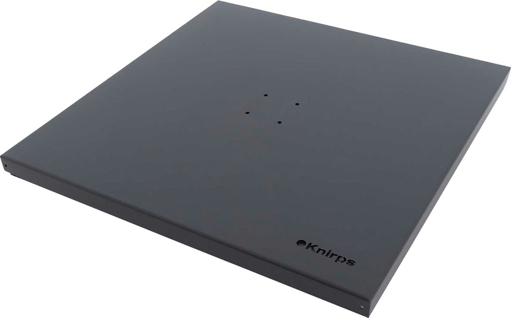 Abdeckplatte - Anthrazit - Stahl - 108 x 108 cm - für Rahmen-Schirmständer