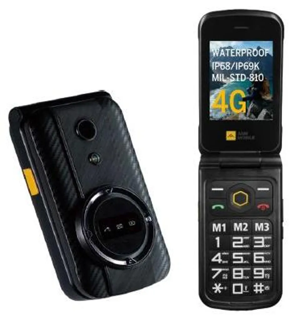 Mobile étanche AGM by Bea-fon M8 durci avec bouton SOS et batterie 4G