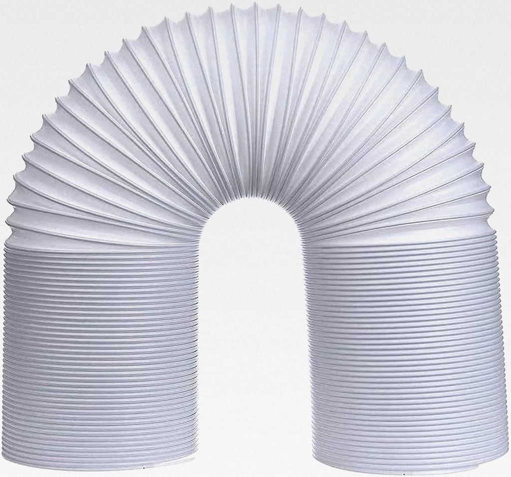 Abluftschlauch aus PVC für Klimageräte Ø130/150mm, geeignet für mobile Klimaanlagen, Wäschetrockner und Abzugshauben (Ø130mm, 2 Meter Länge)