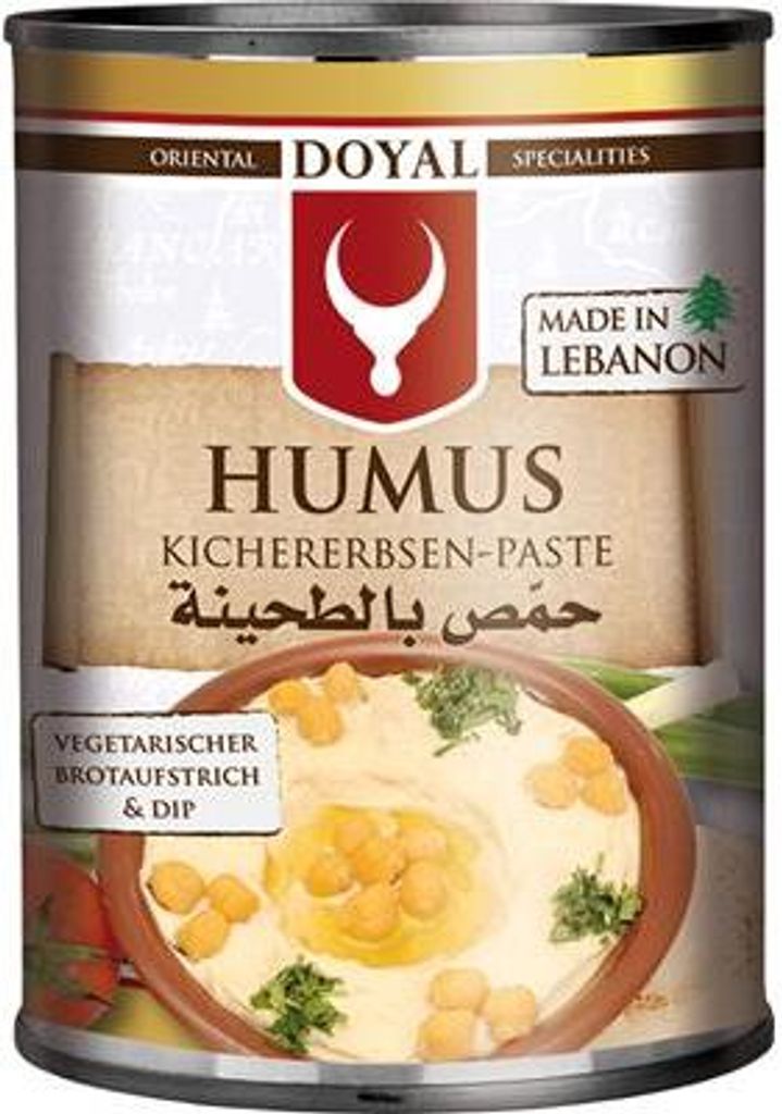 Hummus-Paste aus Kichererbsen mit gemahlenem Sesam 400g - Produktbild 