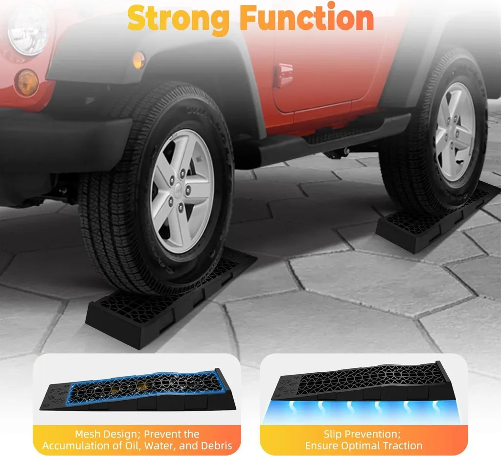 Rampe Auto Professionali 3T PP | Sollevamento Rapido 70mm per Garage - 3