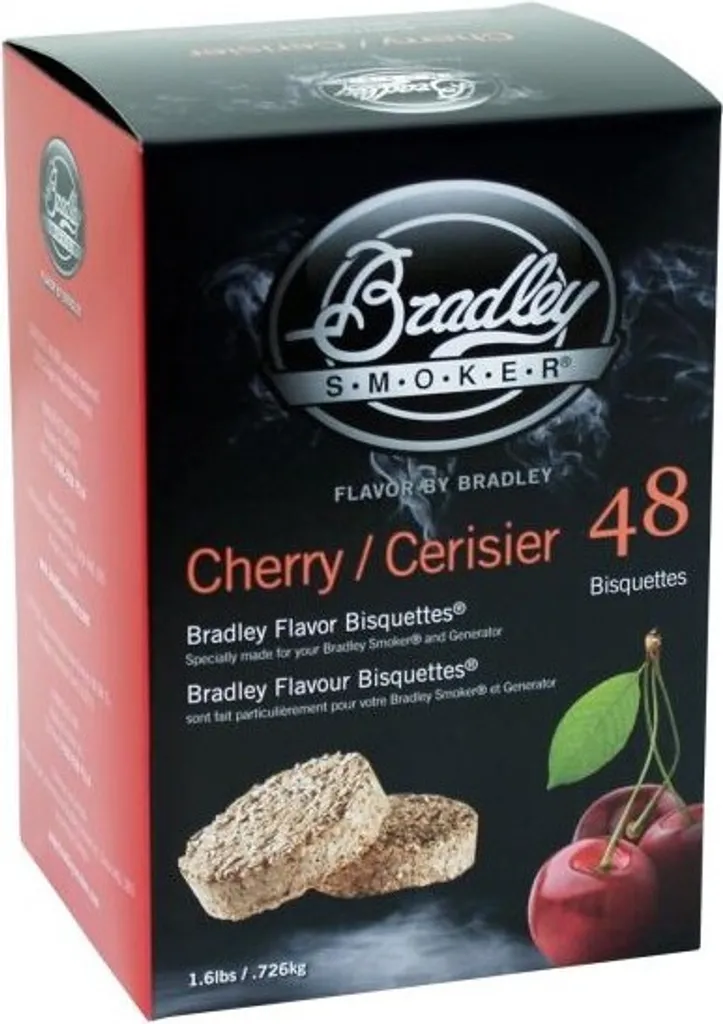 Bricchetti Bradley Smoker Ciliegia 48 pz - Aroma Dolce per Affumicatura