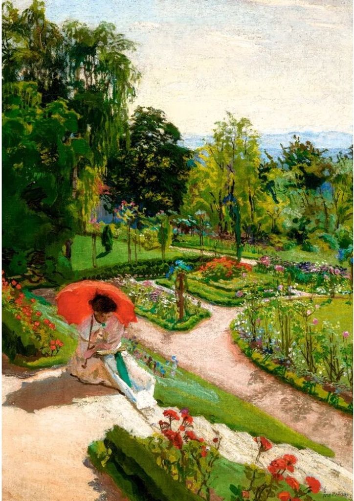 CASTORLAND Puzzle Art Collection: der rote Regenschirm 500 Teile