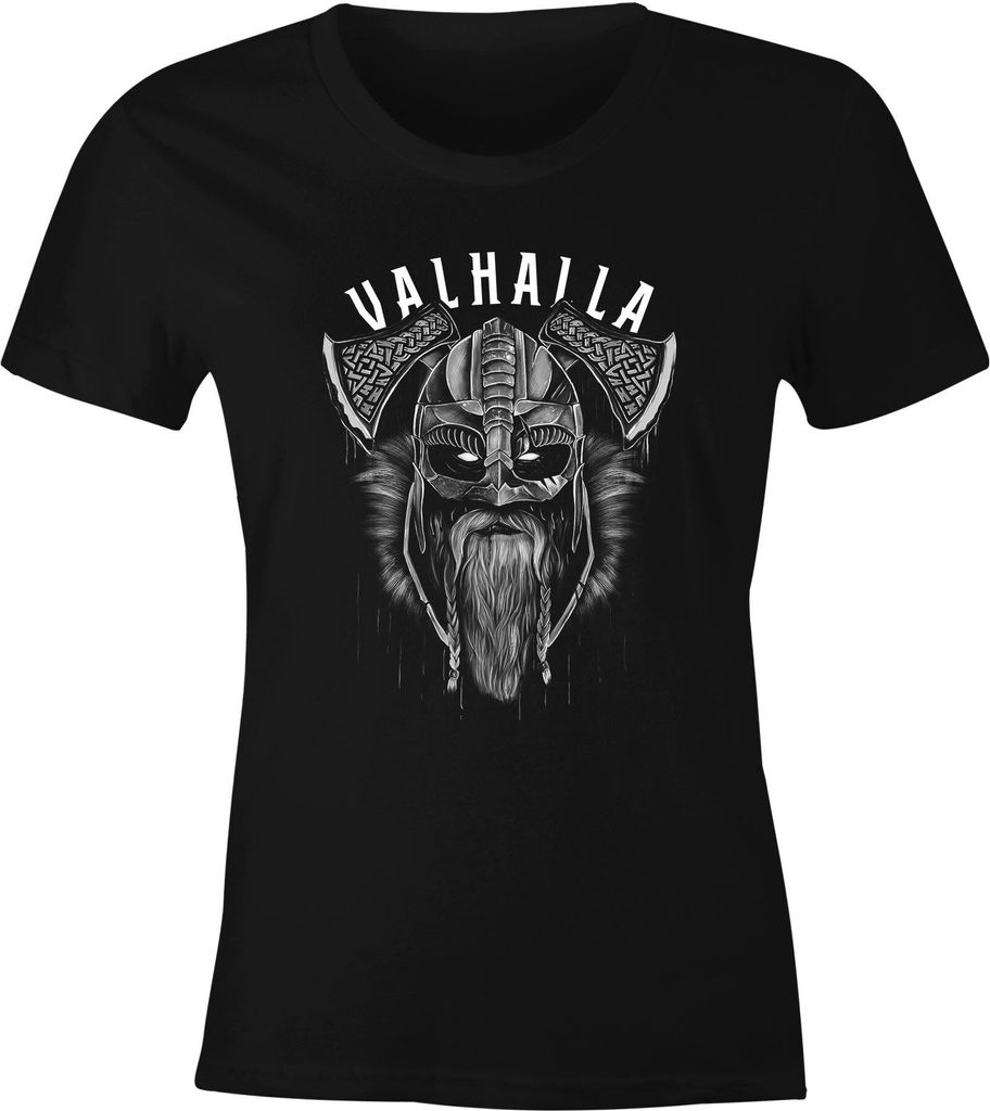 Neverless Herren Tanktop 'Valhalla' – Wikinger Print, Slim Fit, 100% Baumwolle