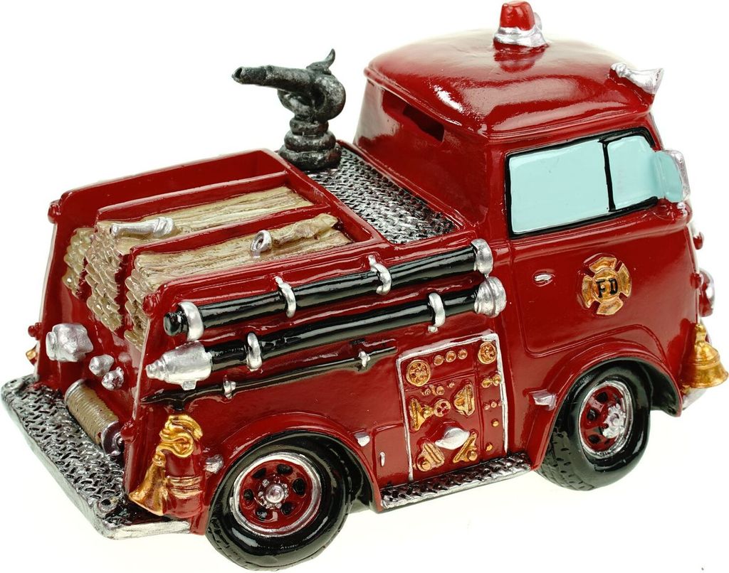 Kremers Schatzkiste Sparschwein Feuerwehrauto 19 cm Produktbild 5