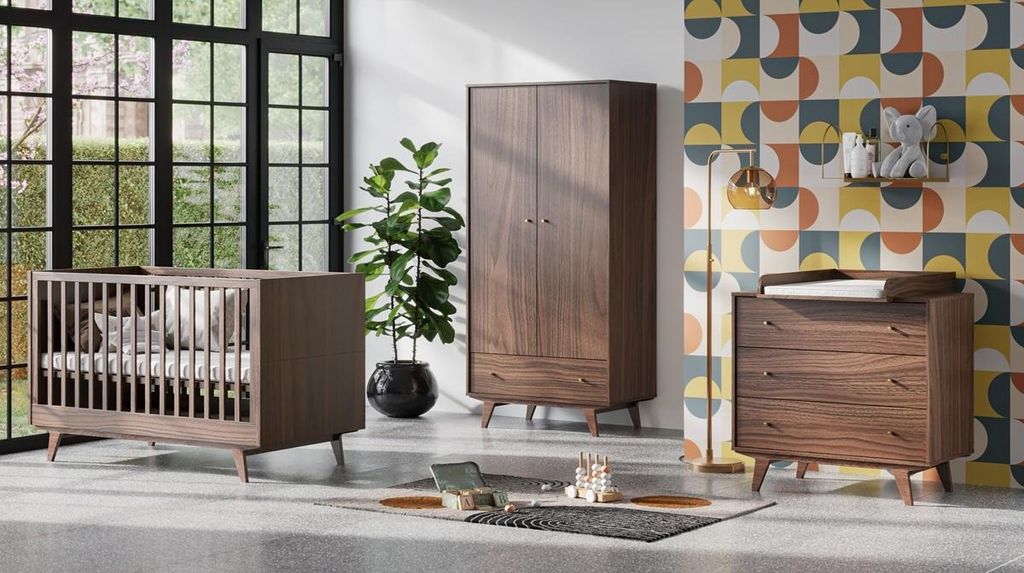 Babyzimmer Kinderzimmer Maddy komplett Set Schrank Kommode Produktbild 