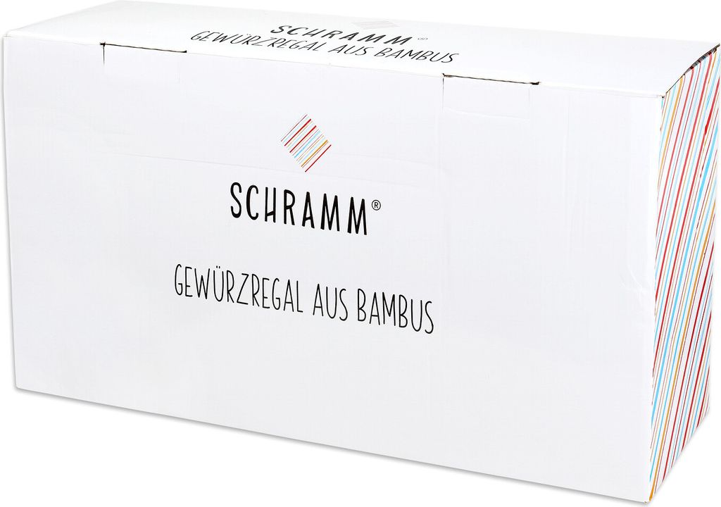 Schramm® Bambus Gewürzregal mit 18 Gewürzgläsern inkl. 40 Produktbild 12