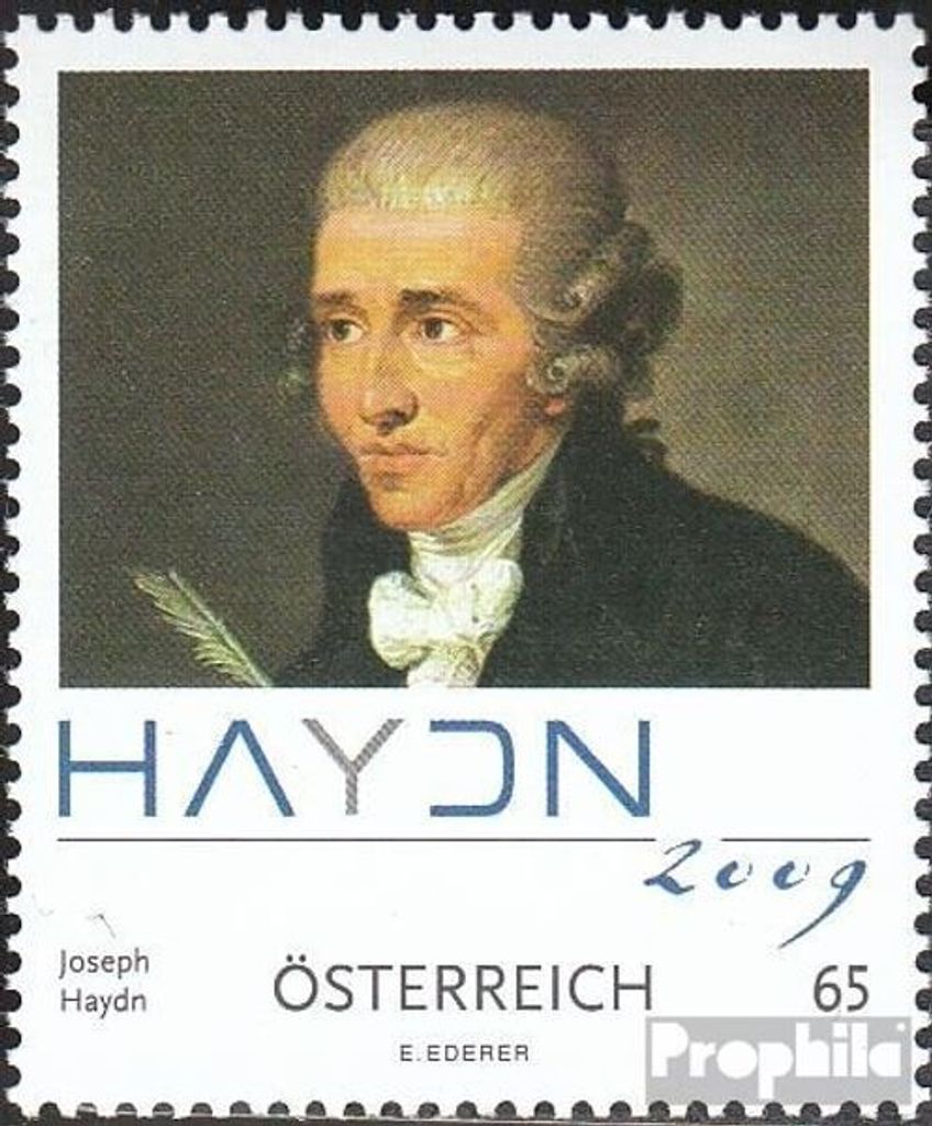 Briefmarken Österreich 2009 Mi 2799 (kompl.Ausg.) gestempelt Joseph Haydn