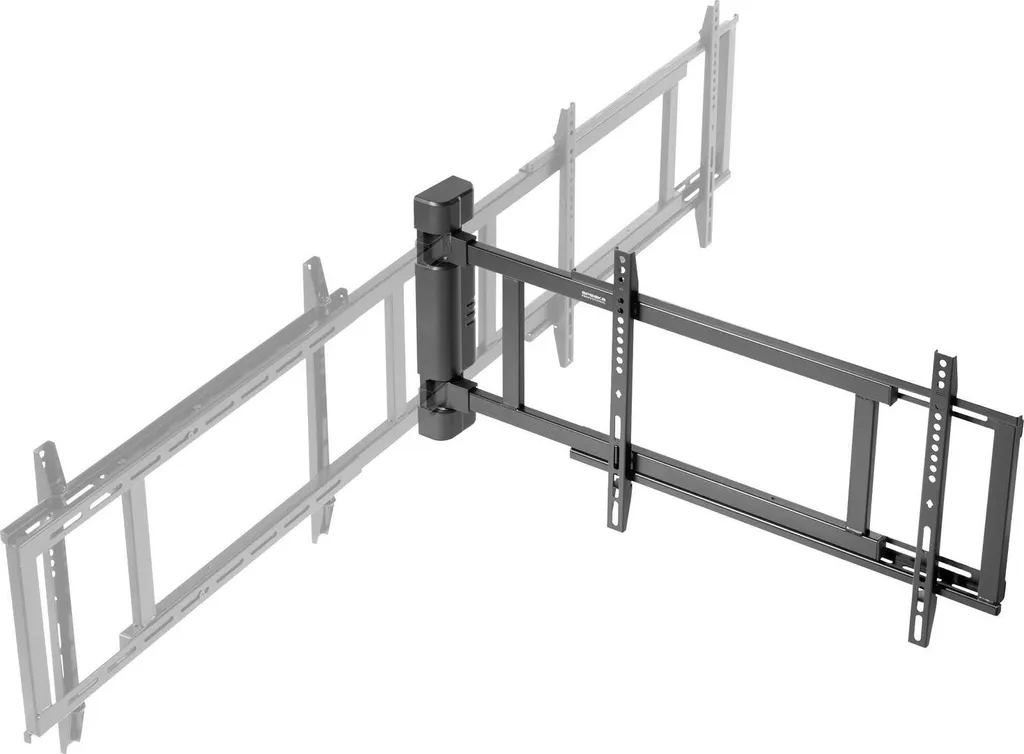 Fixation murale TV électrique et orientable pour grand écran