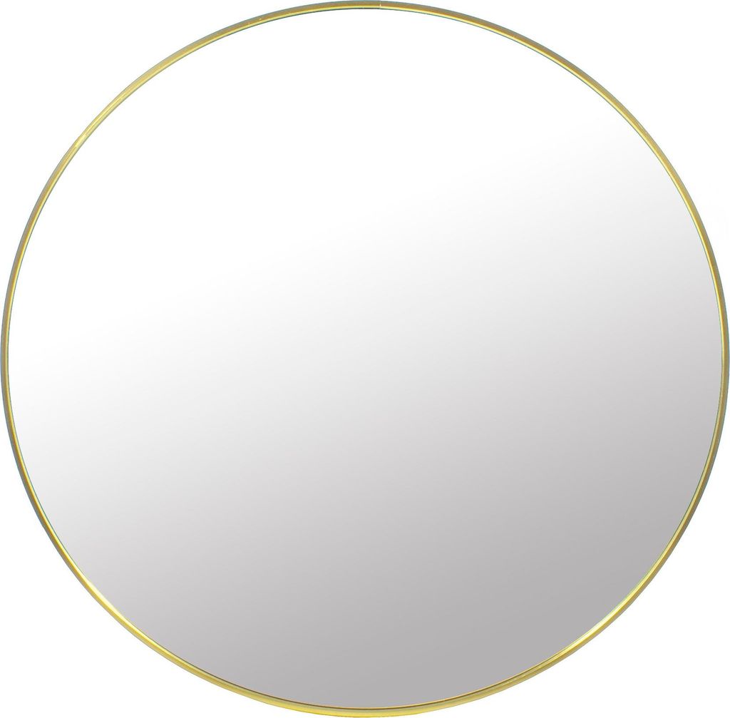 LUSTRO OKRĄGŁE ŚCIENNE RAMA Glamour ZŁOTE 70 cm Zdjęcie produktu 