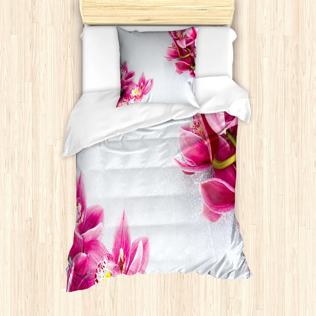 Set Copripiumino ABAKUHAUS Orchidea Singolo 135x200 - Comfort Antiacaro
