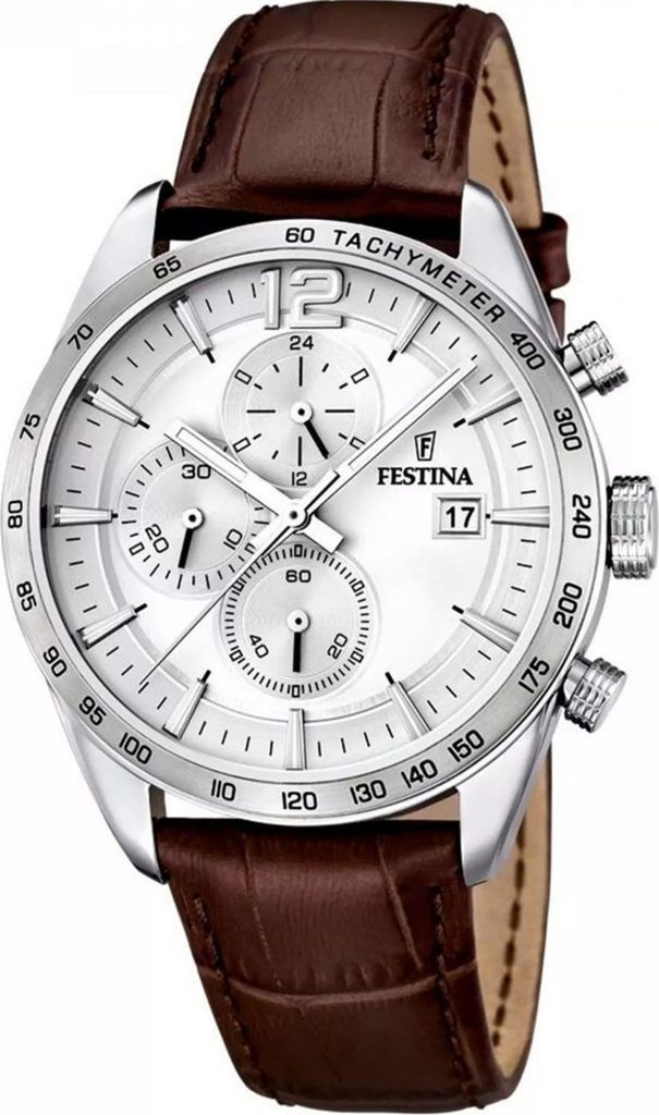 Festina Sport męski zegarek na rękę chronograf skóra Zdjęcie produktu 