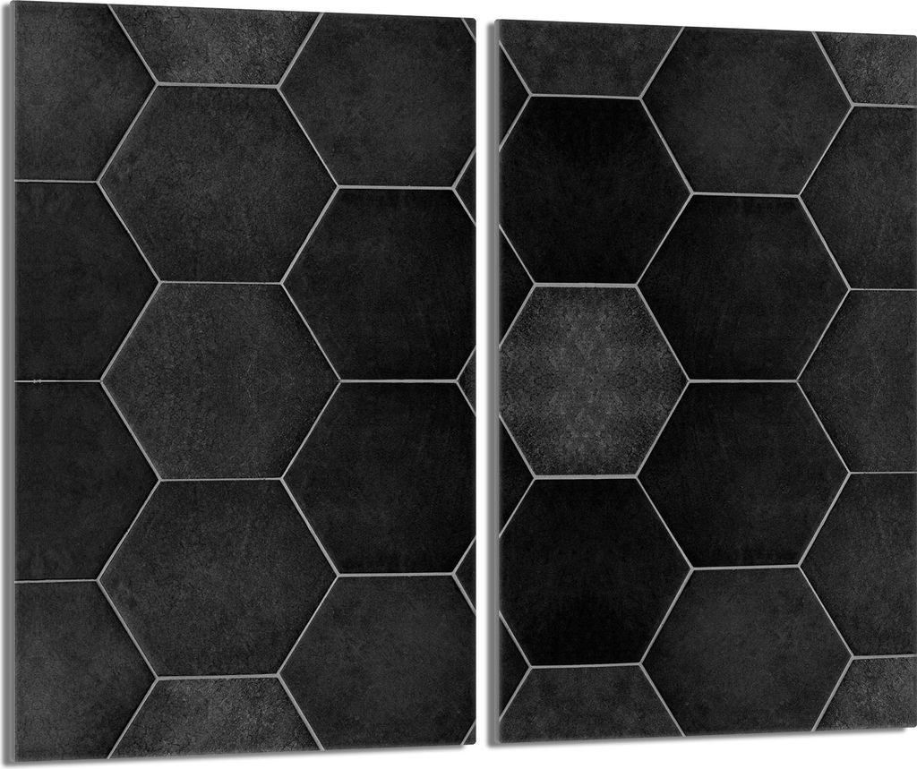 Glasschutzplatte für den Herd 2x30x52 Fliese