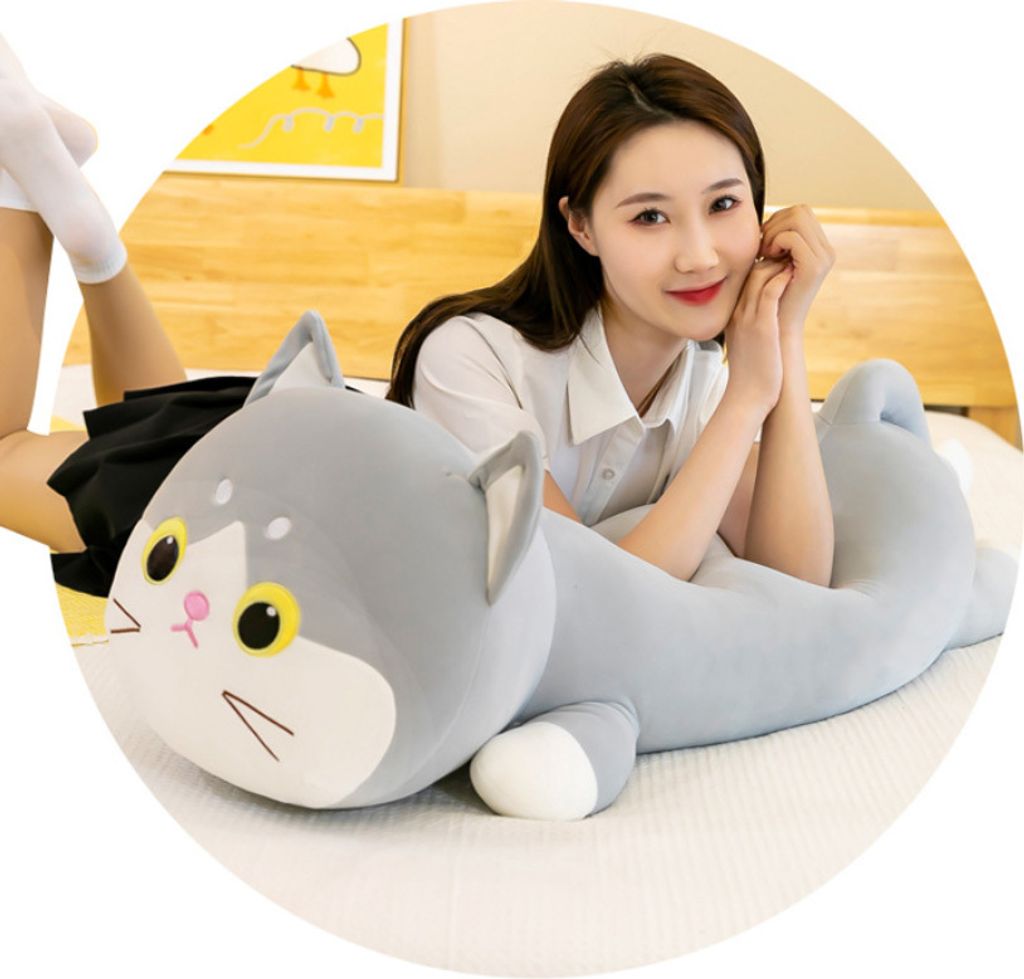 Katze Kätzchen 100 cm Plüschtier Maskottchen Kuscheltier Produktbild 3